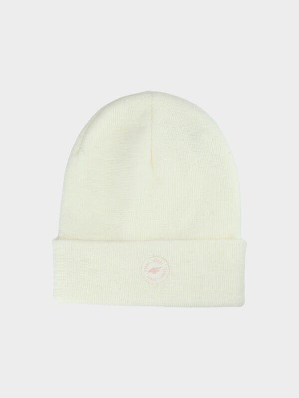 4F Czapka zimowa dziecięca - beżowa