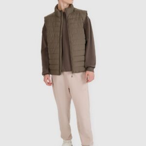 4F Bezrękawnik puchowy z wypełnieniem syntetycznym męski - brązowy