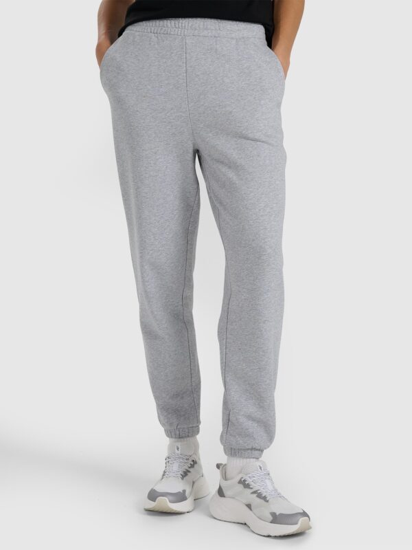 4F Spodnie dresowe joggery damskie - szare