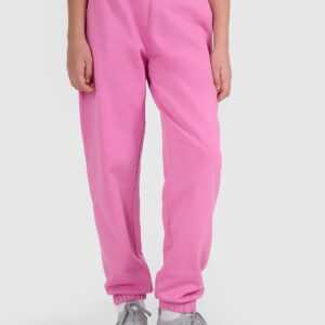 4F Spodnie dresowe joggery dziewczęce - różowe 128 (7-8 lat)