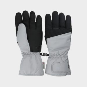 4F Rękawice narciarskie Thinsulate męskie - szare