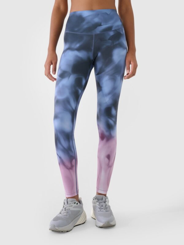 4F Legginsy treningowe z wysokim stanem damskie - multikolor