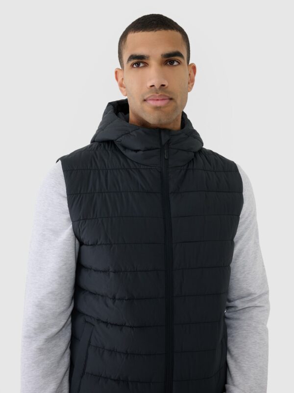 4F Bezrękawnik puchowy z wypełnieniem syntetycznym męski - czarny