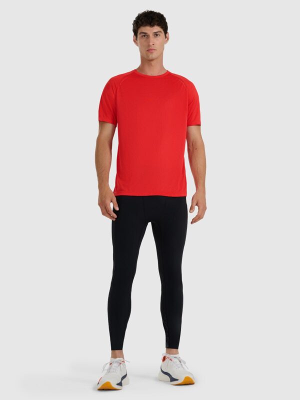 4F Koszulka do biegania szybkoschnąca męska - czerwona