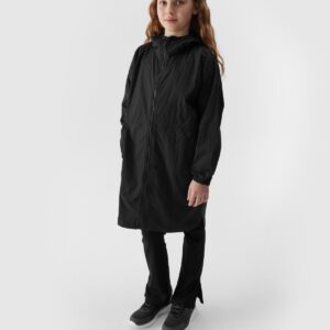 4F Kurtka przejściowa dziewczęca - czarna 122 (6-7 lat)