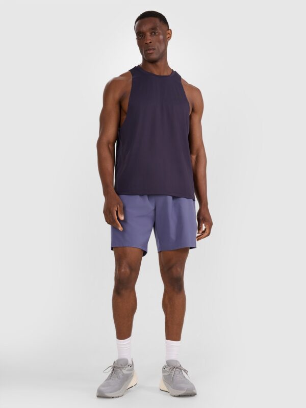 4F Tank top treningowy szybkoschnący męski - granatowy