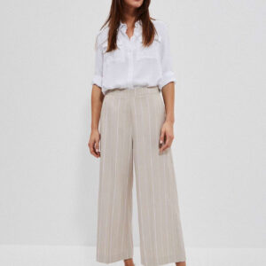 eceb88f1be9cd7de9298ffa3f489f1c6c4281d9f Spodnie kuloty w paski piaskowe