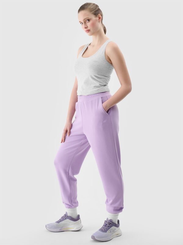 4F Top slim gładki damski - szary