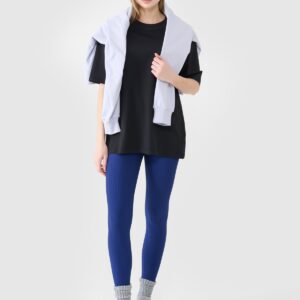 4F T-shirt oversize gładki damski - czarny