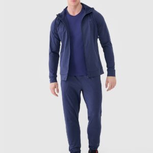 4F Koszulka treningowa szybkoschnąca męska - granatowa