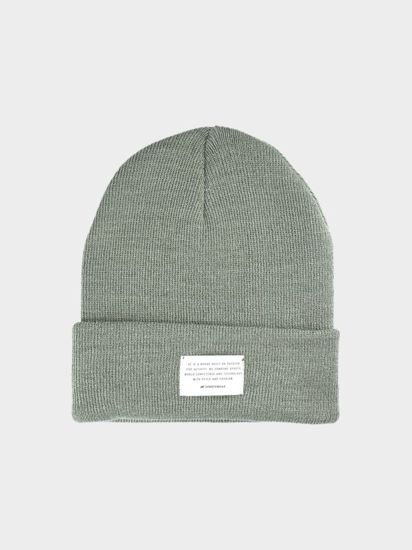 4F Czapka zimowa uniseks - oliwkowa/khaki