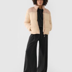 4F Kurtka puchowa z wypełnieniem syntetycznym damska - beżowa