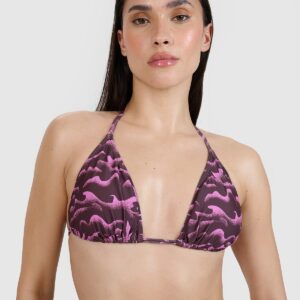 4F Góra od bikini damska - fioletowa