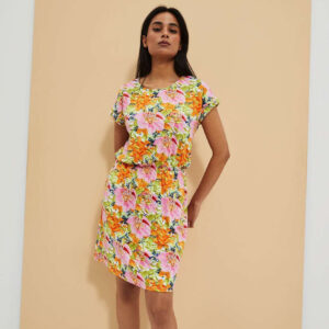 Sukienka z kwiatowym printe