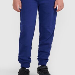 4F Spodnie dresowe joggery chłopięce - granatowe 146 (10-11 lat)