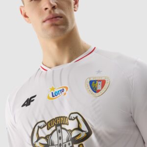 4F Koszulka klubowa wyjazdowa z sezonu 2023/24 męska 4F x Piast Gliwice - biała