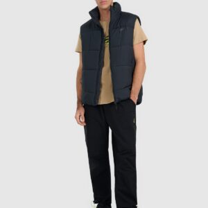 4F T-shirt regular z nadrukiem męski - beżowy