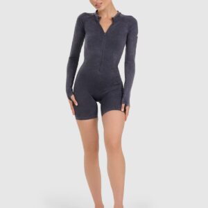 4F Kombinezon do jogi i pilatesu bezszwowy damski - granatowy