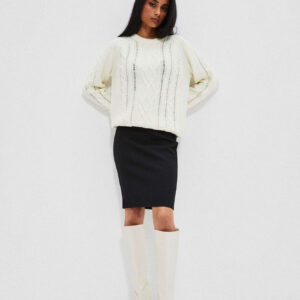 f3f2fdde0c1d8040ddb96396ac12787ce1c0854d Spódnica z warkoczowym tłoczeniem czarna