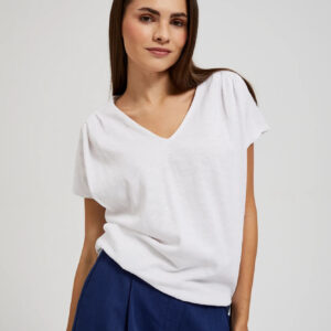 f456731706f0d049070e30dd67df3e24fdb664dd Bluzka z krótkimi rękawami biała