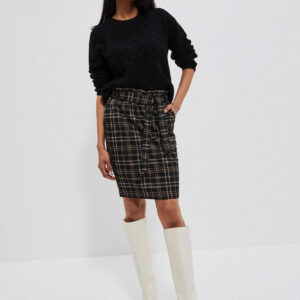 f50c83d0040a2e7e8200c78414f02916722561f4 Spódnica w kratę z wiązanie