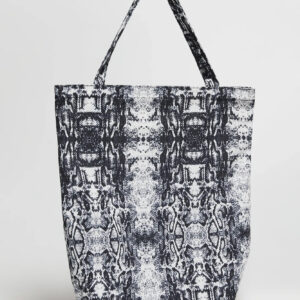 Bawełniana torba w zwierzęcy wzór czarna