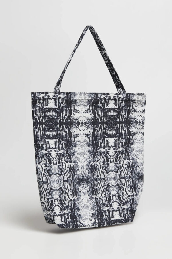 Bawełniana torba w zwierzęcy wzór czarna