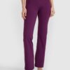 4F Legginsy do jogi i pilatesu z rozszerzanymi nogawkami damskie - fioletowe