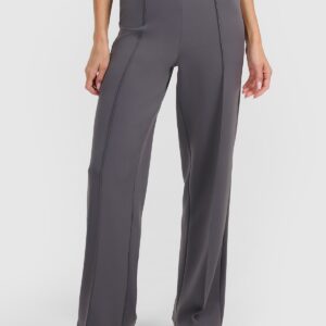 4F Spodnie dresowe z prostymi nogawkami damskie - szare