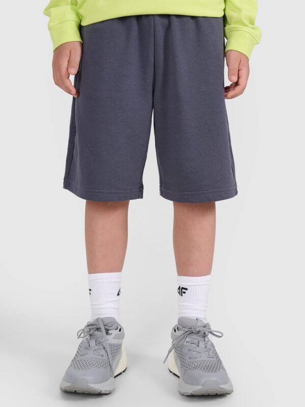 4F Spodenki dresowe chłopięce - szare 140 (9-10 lat)