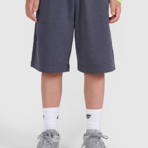 4F Spodenki dresowe chłopięce - szare 140 (9-10 lat)