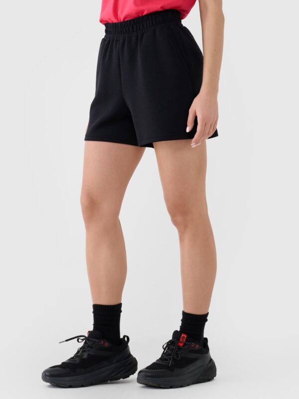 4F Spodenki dresowe z modalem damskie - czarne