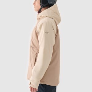 4F Kurtka narciarska membrana 8000 męska - beżowa