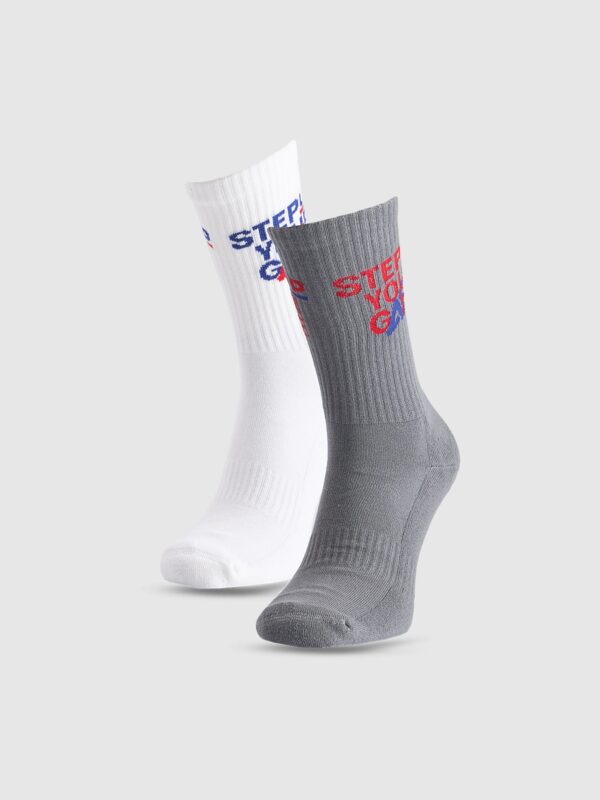 4F Skarpety casual za kostkę (2-pack) męskie - multikolor