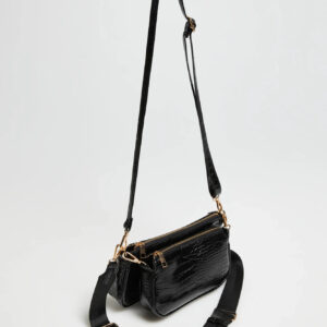 Podwójna torebka czarna