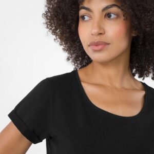 4F T-shirt regular gładki damski