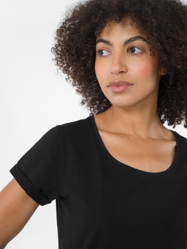 4F T-shirt regular gładki damski