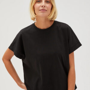 Bluzka z zamkiem na plecach czarna