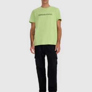 4F T-shirt regular z nadrukiem męski - zielony