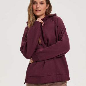 f90c148fd75f1f331e11c9159bcd46f10d9e0b42 Bluza z kapturem burgundowa