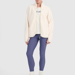 4F T-shirt regular z nadrukiem damski - biały