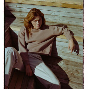 Bluza oversize beżowa