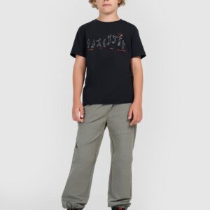 f9470e59bc1e2e6c038151e290f0d5b4f44a470e 4F T-shirt regular z nadrukiem chłopięcy - czarny 164 (13-14 lat)