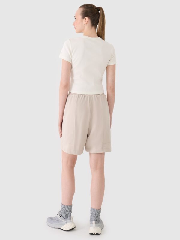 4F Spodenki dresowe damskie - beżowe