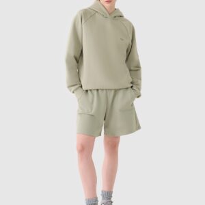 4F Spodenki dresowe uniseks - oliwkowe