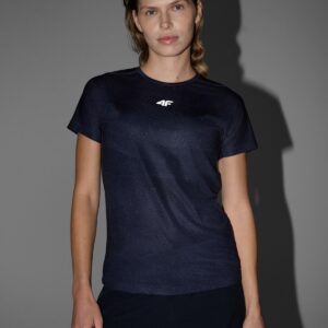 4F Koszulka rowerowa damska - czarna