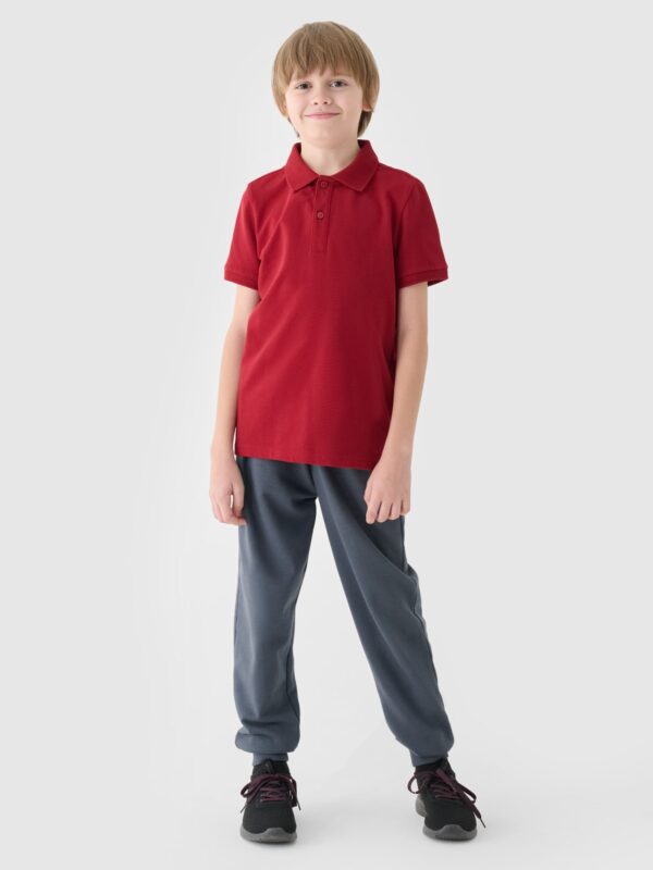 fcc3e87af3dbf6d0f27ac64106776ec52b1a396f 4F Koszulka polo chłopięca - czerwona 164 (13-14 lat)