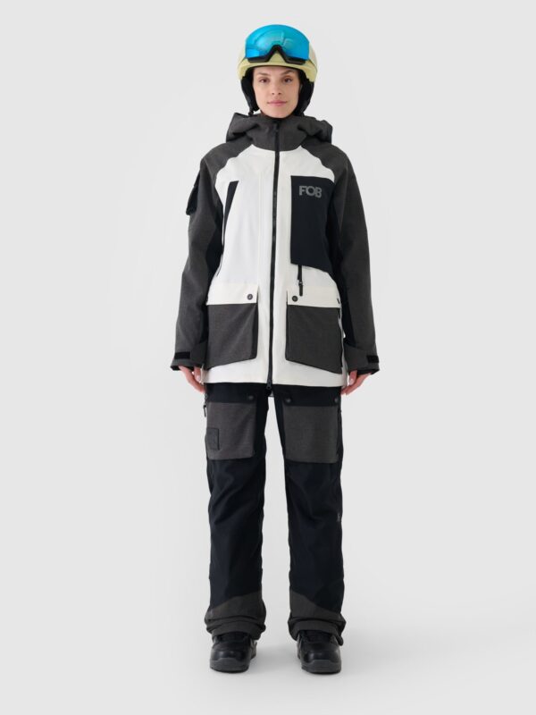 4F Kurtka snowboardowa membrana 10000 damska - biała