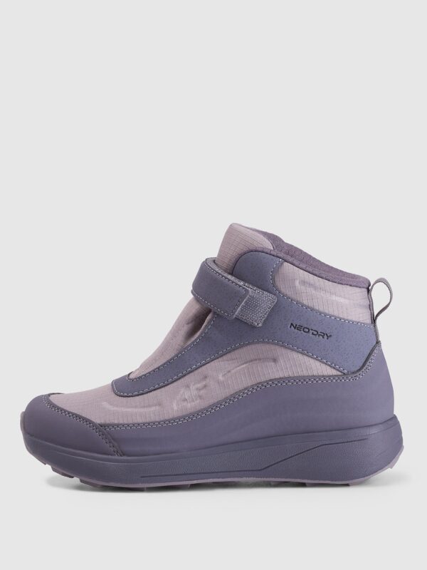 4F Buty zimowe śniegowce z izolacją Primaloft dziewczęce - fioletowe