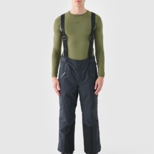 4F Spodnie narciarskie z szelkami membrana Dermizax 20000 męskie - czarne
